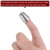 HARFINGTON 4pcs Sewing Thimble Copper Sewing Thimble Finger Protector Finger