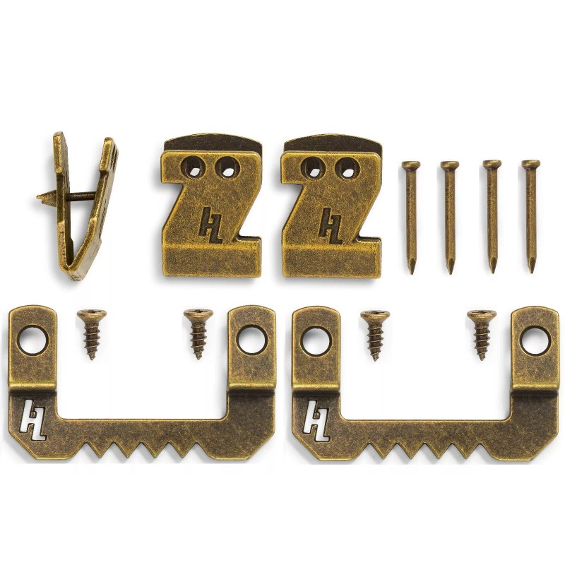 HangZ Canvas Flat Mount Sawtooth Hook & Hanger Kit Holds