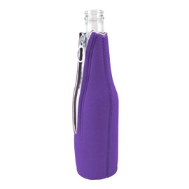 Coolie Junction Aloha Beaches Funny Bottle Coolie Purple