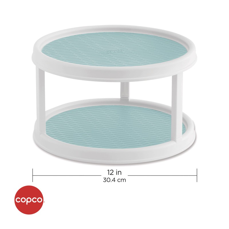 Copco Non-Skid 2 Tier Turntable, 12" - Ideal for Kitchen,