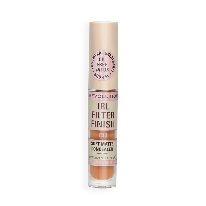 Revolution, IRL Filter Finish Concealer, Full Coverage, Oil-Free, Long-Lasting &