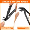 Toenail Clippers for Thick Nails for Seniors, Angled Head Long