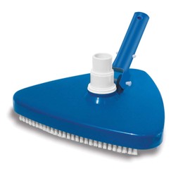 CREPRO Triangular Vinyl Pool Vacuum Head, Weighted Swimming Pool Vacuums for Above Ground & Inground Pools (Blue)