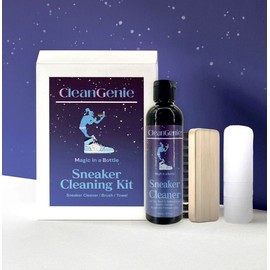CleanGenie Shoe Care Essentials Cleaning Kit 3pc. Shoe Cleaner Sneaker Cleaner