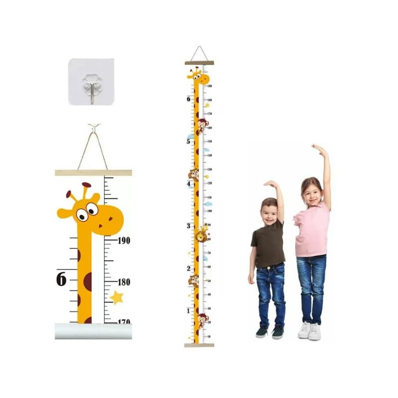 Tabla de Crecimiento para Niños, Tabla de Altura con Ganchos,
