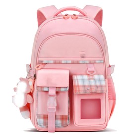 YONNEHE Kid Girls Backpack Children Bookbag Student School Backpack Kids Children Satchel Purses Daypack (pink, 16 inch)