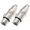 ECSiNG 2 x XLR 3-Pin Female to RCA Female Audio