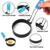 4pcs Egg Rings for Frying, Stainless Steel Egg Rings with