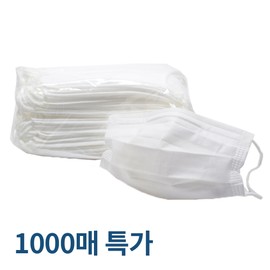 Lina Global Disposable dental mask bulk 1000 sheets large small white / 일회용 덴탈마스크 벌크 1000매 대형 소형 화이트