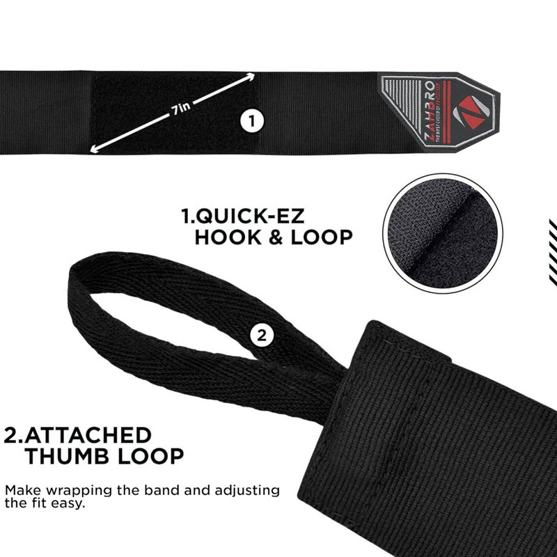 ZAHBRO Kids Boxing Hand Wraps Inner Gloves, 2.5 Meter &