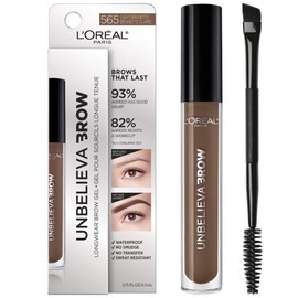 L'Oreal Paris Unbelieva-Brow Longwear Waterproof Tinted Brow Gel, Smudge-resistant, Transfer- Proof, Quick Drying, Easy and quick application with precise brush, Light Brunette, 0.15 fl. oz.