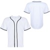 Aumudle Mens Baseball Jersey Blank Plain Button Down Shirts Short