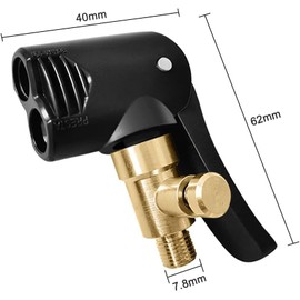 Black Dual Head Bike Track Pump Tyre Air Pump Valve Adapter Bike Pump Accessories Multi-use Connector Head Pump Adapter for Replacement Accessories,Pump Accessories