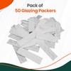 50 Pack Plastic Window & Glazing Packers, Spacers 3mm Thicknesses