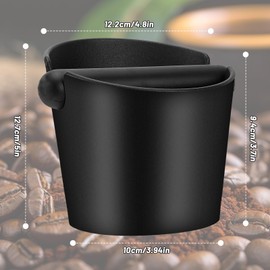 Kasanni Knock Container for Portafilter Knock Box Coffee Grounds Tee Container for Portafilter Coffee Knock Container Collection and Recycling of Coffee Grounds Container
