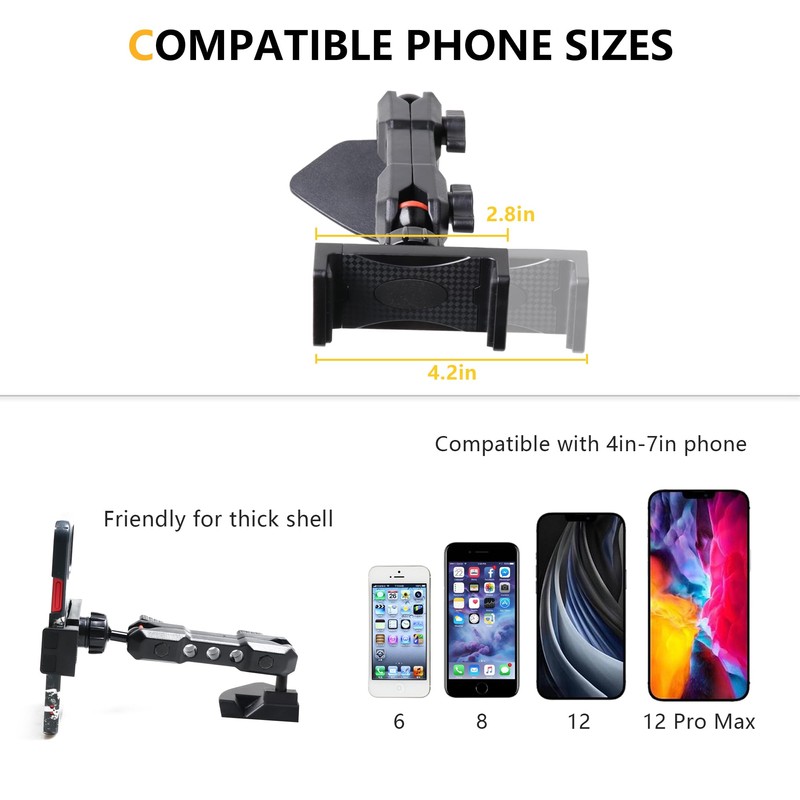 RERPRO - Soporte de teléfono para Jeep Wrangler JL 2/4