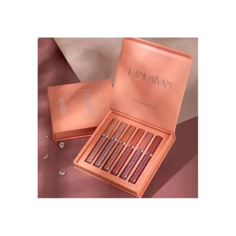 Kit De Labios Mate Hermoso, Set De Regalo De 6