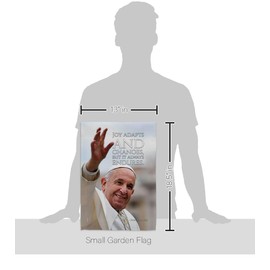 Enduring Joy Pope Francis Catholic Gifts Canvas Tapestry Kit Memorabilia Decor Portrait Fabric Quote Textile Sign Church Wall Art Banner Remembrance Sign Fathers Day Religious Decoration