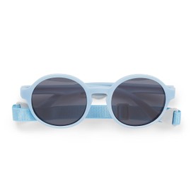 Dooky Original Fiji Round Sunglasses for Girls and Boys, Suitable for Toddlers and Babies, UV-A & UV-B Protection, Shatterproof Lens with Adjustable & Removable Strap, Blue