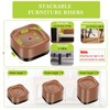 12 Pack Furniture Risers 1, 2 or 3 Inch, Adjustable