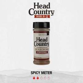 Head Country Bar-B-Q Championship Seasoning, Original | Gluten Free, MSG Free, All-Purpose Barbecue Seasoning | Bold & Herbal Dry Spice Rub To Boost The Flavor Of All Your BBQ Favorites | 6 Ounce, Pack of 1