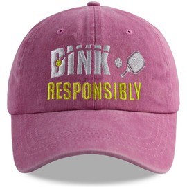 Pickleball Gifts for Women Men, Gifts for Pickle Ball Lovers, Adjustable Embroidered Cotton Pickleballs Outdoor Sport Baseball Cap
