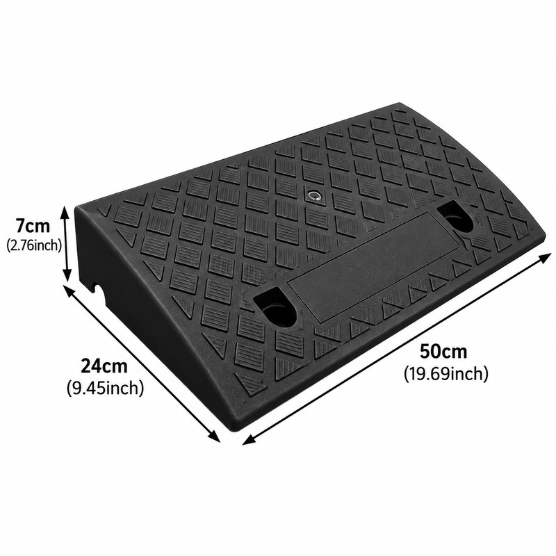 Threshold Ramp for Smooth Access – Non-Slip Plastic Transition Ramp