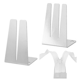 AHANDMAKER 2Pcs Zipper Jig Tools, Stainless Steel Zipper Jig Slider, Zipper Puller Helper Quick Zipper Jig Sliders for Sewing, Zipper Repair Jig Zipper Installing Tool for Pants, Dresses