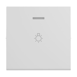 LEGRAND, Seano 765116 Rocker Switch with Light Symbol for Illuminated Toggle Switch, Button and Cross Switch, Switch Cover, Rocker Plate, Colour: Ultra White