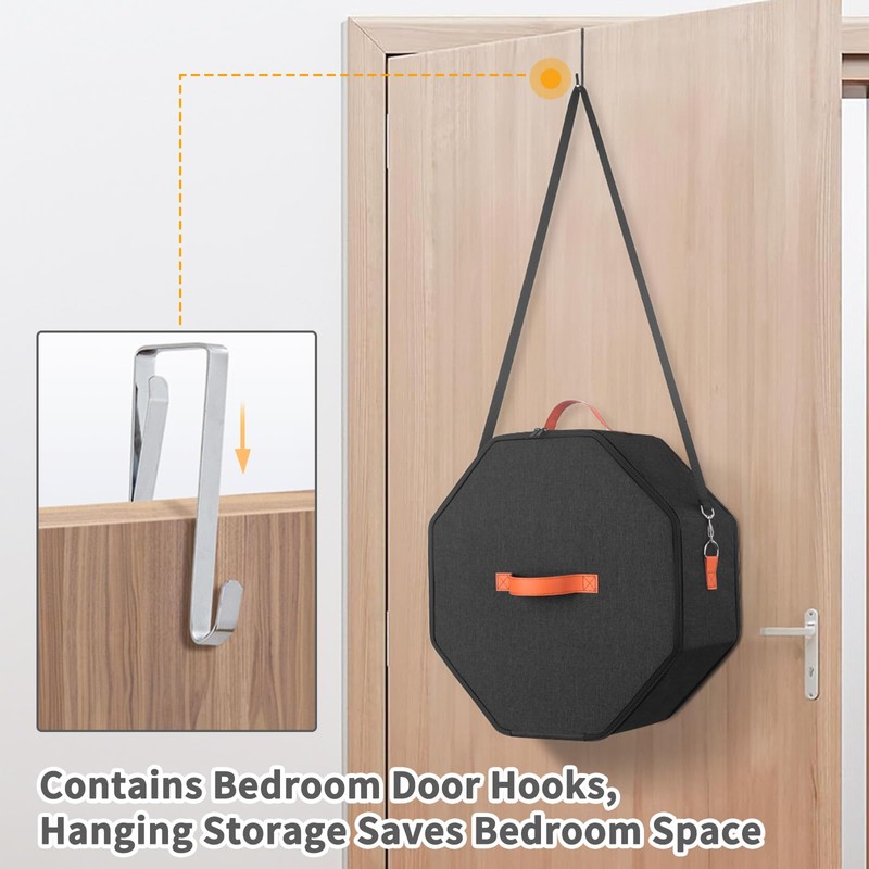 kushon Hat Storage Box for Women & Men, Hardboard Support