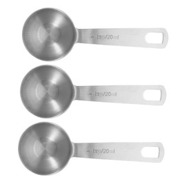GLEAVI 4pcs Measuring Spoons: Stainless Steel 20ml/4 TSP Measuring Spoon for Cooking Baking - Precision Measure Teaspoons for Kitchen Coffee Shop Restaurant Use