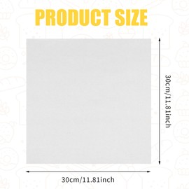 100 PCS Deli Paper Sheets 12x12 Inch, Unbleached Wax Paper Sheets for Food, Grease Resistant Sandwich Wrapping Paper for Cookies, Burger, Kitchen Cooking and BBQ (White)