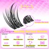 wiwoseo Manga Lash Clusters Kit Lash Spikes Lash Clusters with