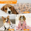 1 Pack 3 Blankets Soft Fluffy Pet Flannel Blanket(Cute Paw,30”×20”)