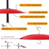 13" Glass Rain Guard for Bird Feeder Outdoors - Baffle