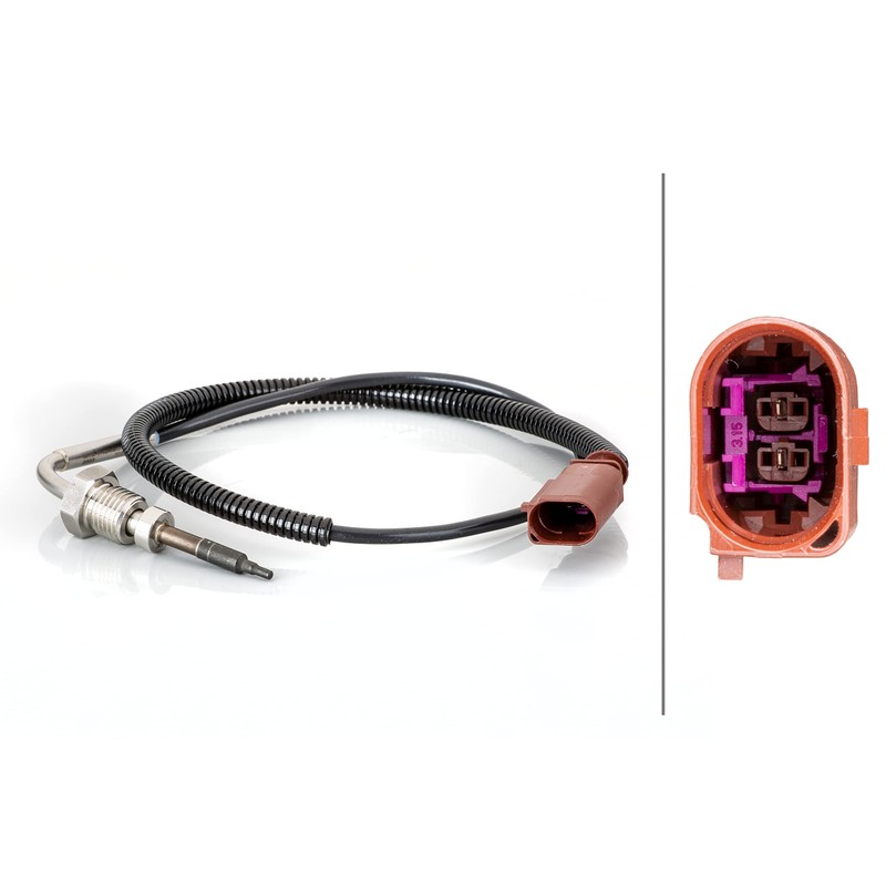 HELLA 6PT 014 494-781 Sensor, exhaust gas temperature - 2-pin