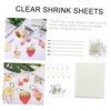 KOMBIUDA Heat Shrink Paper Kit Shrink Plastic Sheets for Jewelry