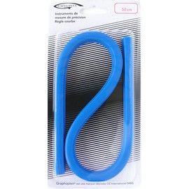 Flexible Ruler Degrees, 50 CM, Blue