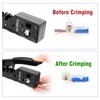 ZHITING RJ45 Crimping Pliers Network Connector Set with 12 x