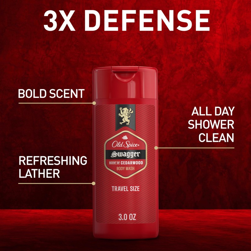Old Spice Refreshing Body Wash for Men, 3X Defense, 24/7