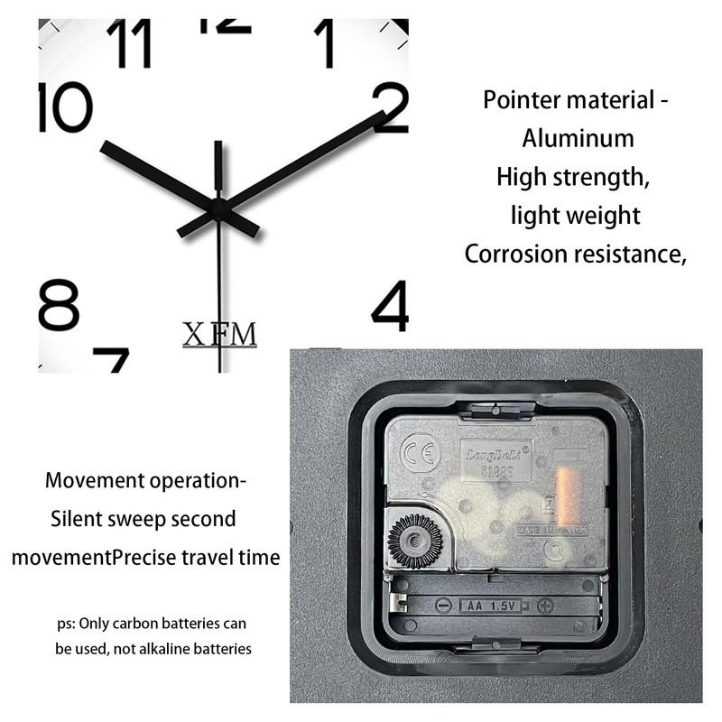 XFM Colorful Kids Wall Clocks Battery Operated 10 inch Silent