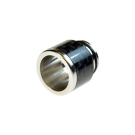 Armerah Top Hat 810 Drip Tip eCig Mouthpiece Short/Wide Carbon/Steel Single