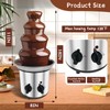 Chocolate Fountain Machine Electric Chocolate Fondue Fountain Machine 4 Tier