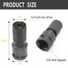 ORTVS Impact Adapter, 1/2 Inch Square Drive to 1/4 Inch