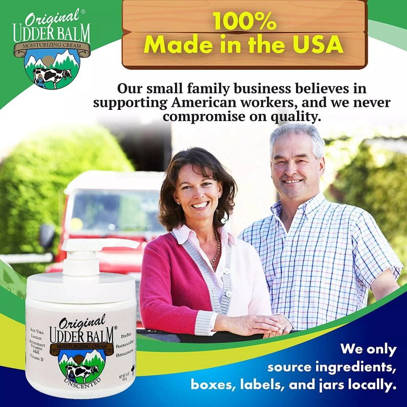 Original Udder Balm Unscented Original Udder Balm Thick Moisturizing Cream.