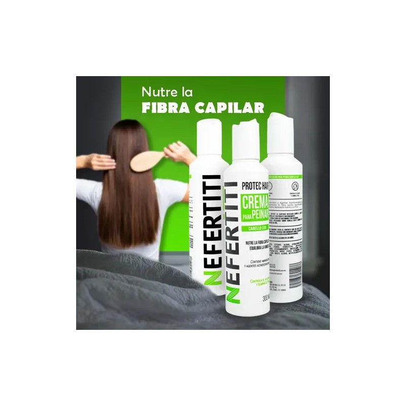 Nefertiti Crema Para Peinar Cabello Liso 300ml