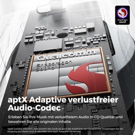 SoundPEATS Air4 Bluetooth Headphones with Snapdragon Sound, AptX Adaptive Lossless, Wireless Headphones with 6-Mic for AI Amplified Calls, 26 Hours Playtime, App Support, Black