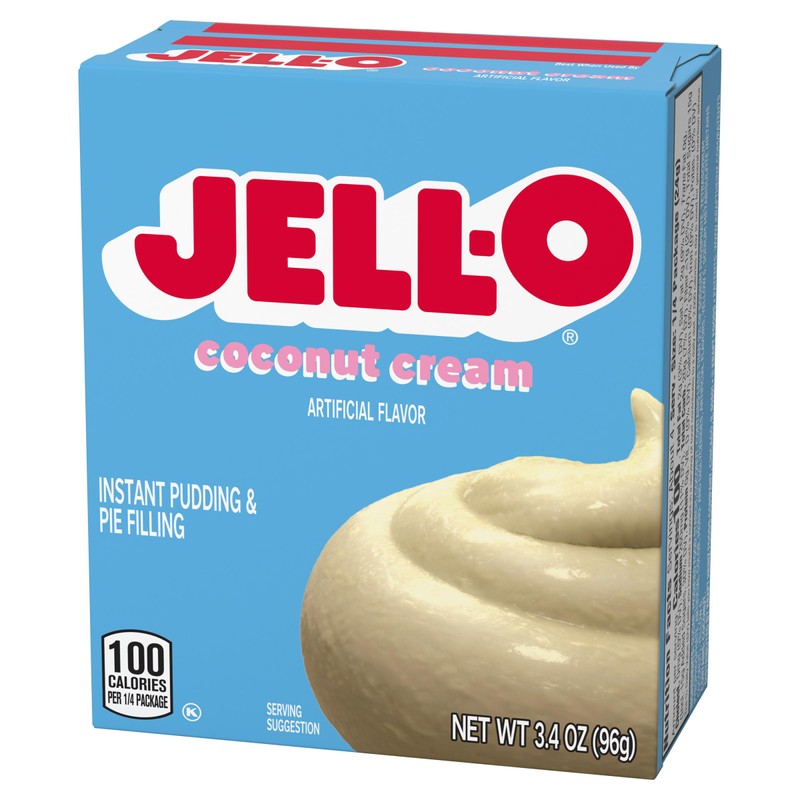 Jell-O Coconut Cream, Instant Pudding & Pie Filling, 3.4 oz
