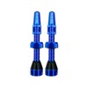 Bicycle Tubeless Tyre Valves (Blue, 44mm) (Blue, 44mm)