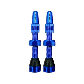 Bicycle Tubeless Tyre Valves (Blue, 44mm) (Blue, 44mm)